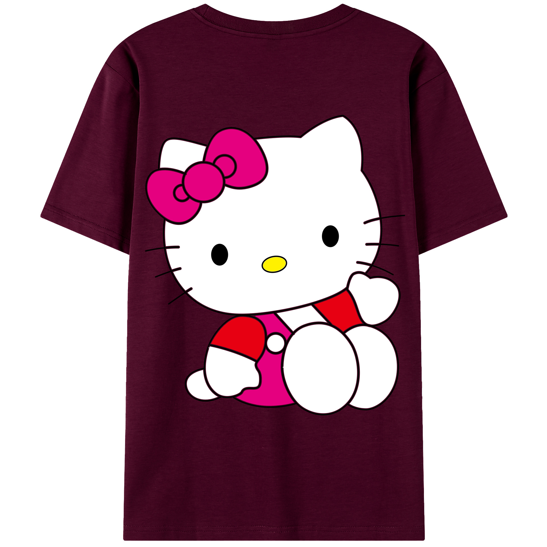 （画像用） Hello Kitty ハローキティ レディース半袖Tシャツ(バックプリント)